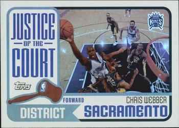 2003-04 Topps - Justice of the Court #JC-5 Chris Webber Front