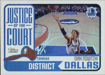 2003-04 Topps - Justice of the Court #JC-6 Dirk Nowitzki Front