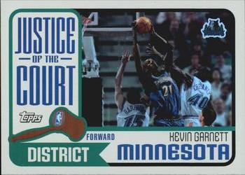 2003-04 Topps - Justice of the Court #JC-7 Kevin Garnett Front