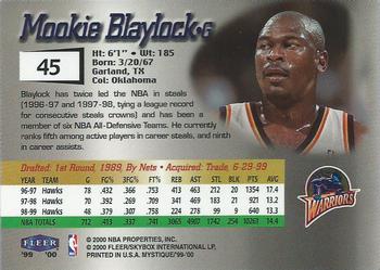 1999-00 Fleer Mystique #45 Mookie Blaylock Back