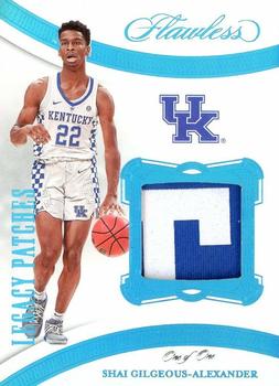 2020 Panini Flawless Collegiate - Legacy Patches Platinum #LP-SG Shai Gilgeous-Alexander Front