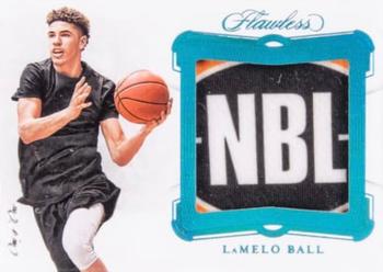 2020 Panini Flawless Collegiate - Patches Platinum #P-LB LaMelo Ball Front
