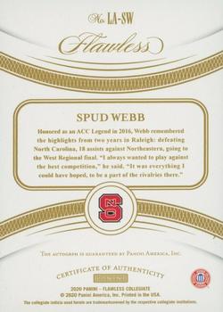 2020 Panini Flawless Collegiate - Legacy Autographs #LA-SW Spud Webb Back