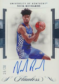 2020 Panini Flawless Collegiate - Rookie Autographs #RA-NR Nick Richards Front