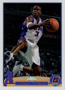 2003-04 Topps Chrome - Refractors #6 Stephon Marbury Front