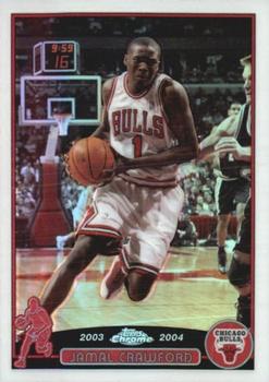 2003-04 Topps Chrome - Refractors #50 Jamal Crawford Front