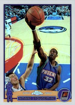 2003-04 Topps Chrome - Refractors #67 Amare Stoudemire Front