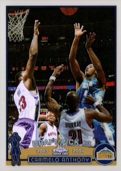 2003-04 Topps Chrome - Refractors #113 Carmelo Anthony Front