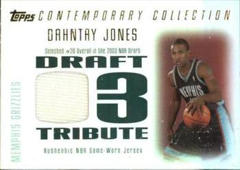 2003-04 Topps Contemporary Collection - Draft 03 Tribute #DT-DJ Dahntay Jones Front