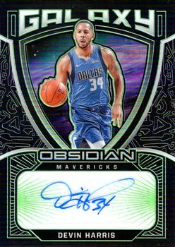 2020-21 Panini Obsidian - Galaxy Autographs Electric Etch Green #GAL-DHA Devin Harris Front