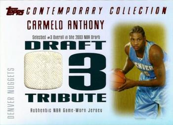 2003-04 Topps Contemporary Collection - Draft 03 Tribute Red #DT-CA Carmelo Anthony Front