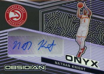 2020-21 Panini Obsidian - Onyx Autographs Electric Etch Purple #ONY-NKN Nathan Knight Front