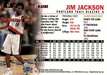 1999-00 Fleer Tradition #57 Jim Jackson Back