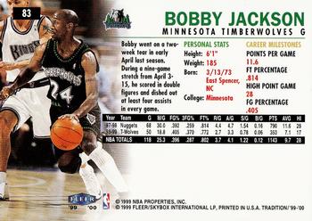 1999-00 Fleer Tradition #83 Bobby Jackson Back