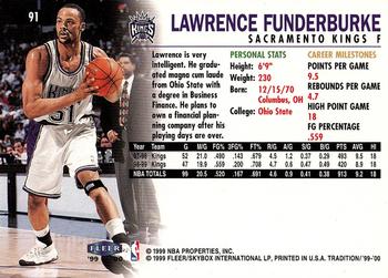 1999-00 Fleer Tradition #91 Lawrence Funderburke Back