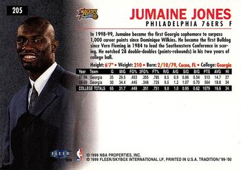 1999-00 Fleer Tradition #205 Jumaine Jones Back
