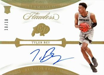 2020 Panini Flawless Collegiate - Team Logo Autographs Gold #TLA-TB Tyler Bey Front