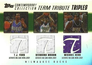 2003-04 Topps Contemporary Collection - Team Tribute Triples #TTT-FMR T.J. Ford / Desmond Mason / Michael Redd Front