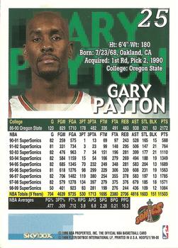 1999-00 Hoops #25 Gary Payton Back