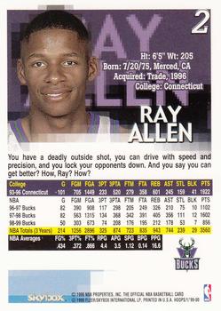 1999-00 Hoops #2 Ray Allen Back