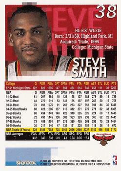 1999-00 Hoops #38 Steve Smith Back