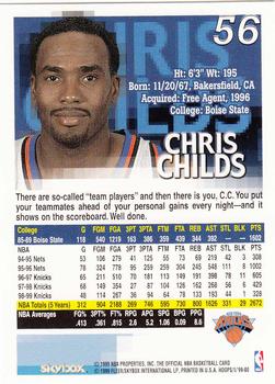 1999-00 Hoops #56 Chris Childs Back