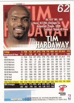 1999-00 Hoops #62 Tim Hardaway Back