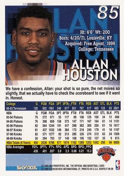 1999-00 Hoops #85 Allan Houston Back