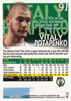1999-00 Hoops #91 Vitaly Potapenko Back
