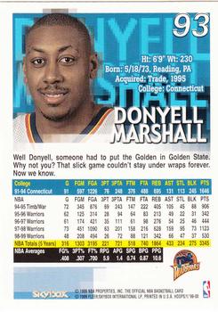 1999-00 Hoops #93 Donyell Marshall Back