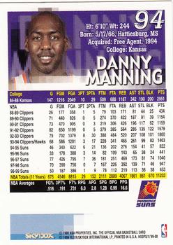 1999-00 Hoops #94 Danny Manning Back