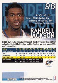 1999-00 Hoops #96 Randell Jackson Back