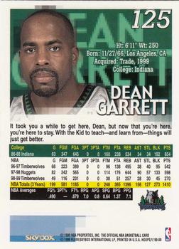 1999-00 Hoops #125 Dean Garrett Back