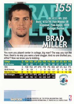 1999-00 Hoops #155 Brad Miller Back