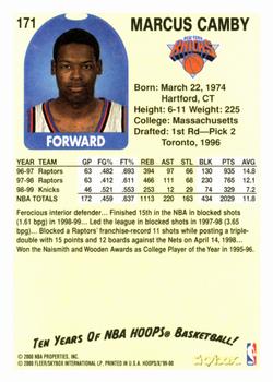 1999-00 Hoops Decade #171 Marcus Camby Back