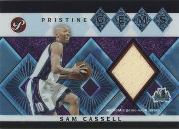 2003-04 Topps Pristine - Gems Relics #GEM-SC Sam Cassell Front