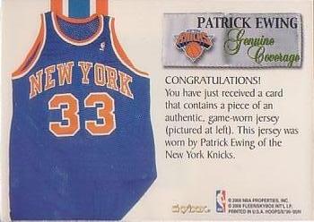 1999-00 Hoops Decade - Genuine Coverage #NNO Patrick Ewing Back