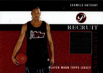 2003-04 Topps Pristine - Recruit Relics #PR-CA Carmelo Anthony Front