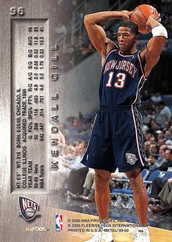 1999-00 Metal #96 Kendall Gill Back