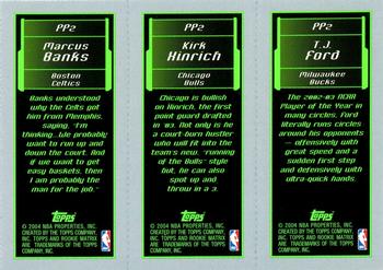 2003-04 Topps Rookie Matrix - Promos #PP2 T.J. Ford / Kirk Hinrich / Marcus Banks Back