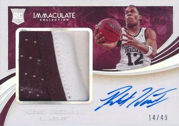 2020 Panini Immaculate Collection Collegiate - Premium Patches Rookie Autographs #PPA-RW Robert Woodard II Front