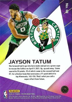 2020-21 Panini Recon #18 Jayson Tatum Back