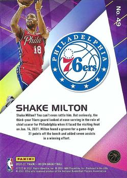 2020-21 Panini Recon #49 Shake Milton Back