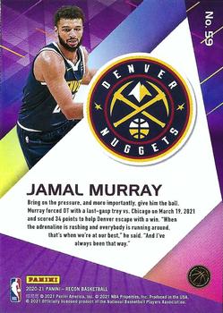 2020-21 Panini Recon #59 Jamal Murray Back