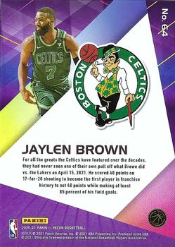 2020-21 Panini Recon #64 Jaylen Brown Back