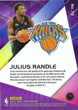 2020-21 Panini Recon #73 Julius Randle Back