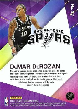 2020-21 Panini Recon #87 DeMar DeRozan Back