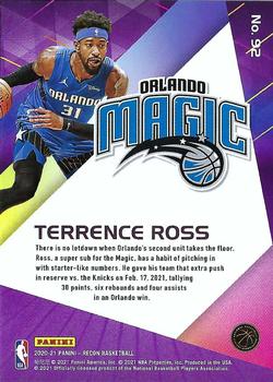 2020-21 Panini Recon #92 Terrence Ross Back