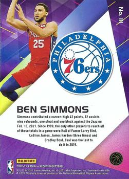 2020-21 Panini Recon #111 Ben Simmons Back