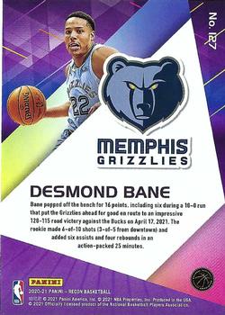 2020-21 Panini Recon #127 Desmond Bane Back